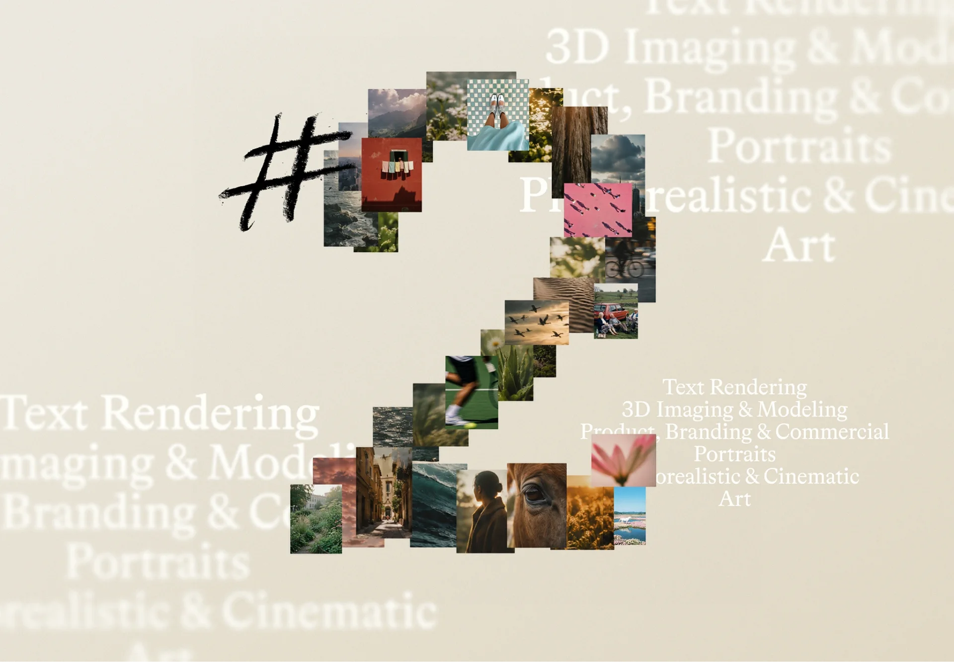 Official MAI-Image-2.6 launch artwork forming the number two from a collage of generated images